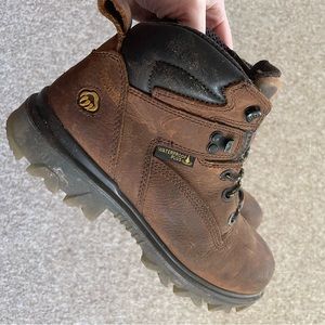 Wolverine Leather Steel Toed Work Boots Women’s 8.5